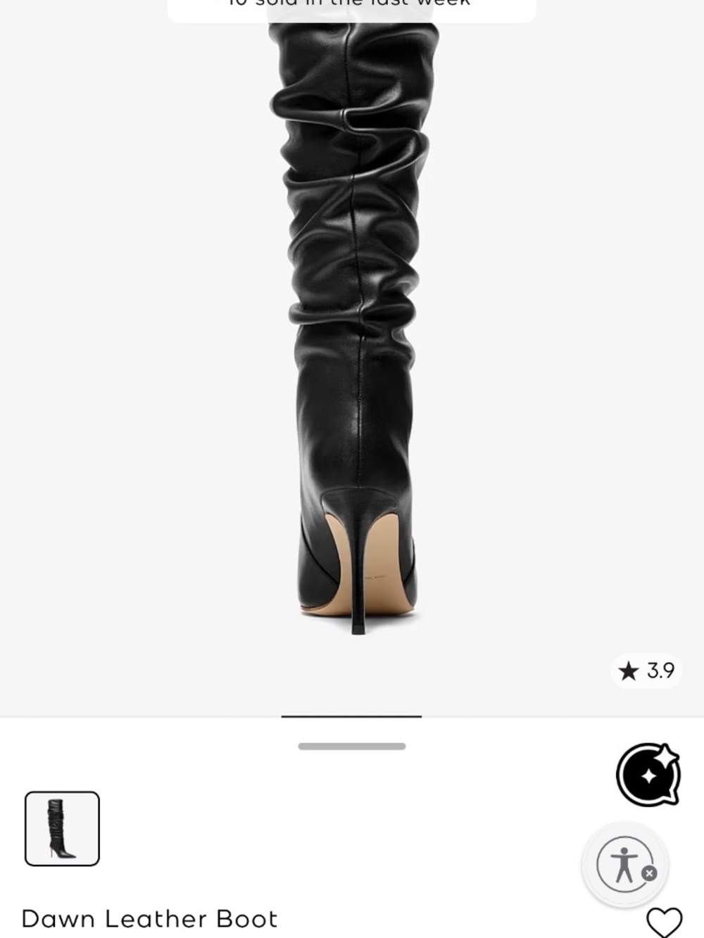 Michael Kors Dawn Leather Boot - Picture 3 of 4